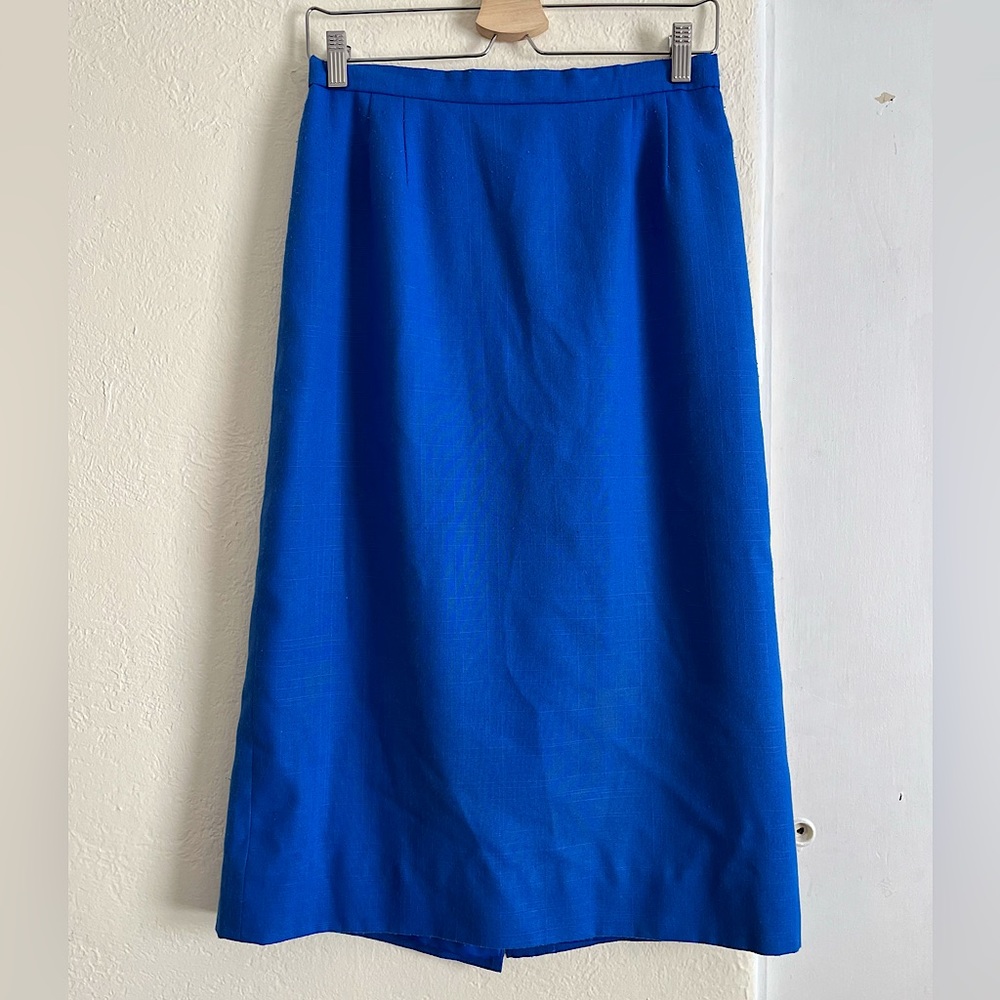 Vintage Royal Blue Skirt